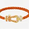 Pulseira Fred fivela de ferradura pulseira de fio vermelho fivela de oito fivela náutica pulseira de ouro ouro rosa platina diamante