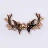 Hardware de Artesão Dinastia Han Cheongsam Fivela de Metal para Sogra Estilo Chinês Retro Fivela Par de Fivelas para Roupas de Traje Antigo Fivela Decorativa
