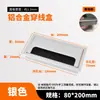 Caja de Rosca Amortiguadora de Aleación de Aluminio Cubierta de Agujero para Cables de Escritorio Computadora Escritorio Cuadrada