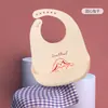 Ins Babero Explosivo para Bebé Babero Impermeable de Silicona para Niños Bolsa para Escupir Arroz de Bebé Sin Lavar Verano
