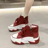 2026 Primavera/Verano Nuevo Moda Casual de Malla de Comercio Exterior Moda Versátil Zapatos Blancos Suela de Plataforma Zapatos Individuales Transfronterizo