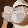 Pantis de Encaje Francés de Seda de Hielo para Mujer, de Cintura Media, 10A, 100% Algodón, Antibacterianos, Refuerzo Prolongado en la Entrepierna, Tallas Grandes, Estilo Puro Deseo, Venta al por Mayor