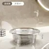 Lavabo extragrande para dormitorios estudiantiles, juego de cuatro piezas, lavabo de plástico engrosado, lavabo para ropa sucia del hogar, lavabo para pies para baño