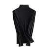 Nova Lã Acrílica Aquecedora de Seda de Amoreira Forrada com Lã Nervurada Nutritiva para a Pele Roupa Íntima Térmica Multicolorida Camiseta Base Feminina Roupa Quente