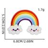 Desenhos animados sereia pano adesivos bonito animal bordado remendo adesivos arco-íris unicórnio bordado selo roupas chapéu decoração