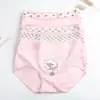 Oferta especial~Calcinhas de algodão estampadas de cintura alta para mulheres, controle da barriga, fundo respirável, sem costura, alta elasticidade, levantamento do quadril para meninas