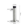 Tope de puerta de acero inoxidable 304 con gancho, cabezal de goma, parachoques para puerta de baño, dormitorio, cerradura con huella dactilar, puerta protectora táctil