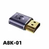Adecuado para Adaptador HDTV 8K60Hz Conexión de Proyección de Alta Definición TV Monitor Codo en Forma de L Extensor HDMI