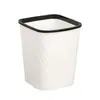 Lixeira Criativa para Dormitório, Sala de Estar, Cozinha, Uso Doméstico, Alto Valor Estético, Lixeira de Hotel com Anel de Pressão, Cesto de Lixo para Banheiro