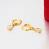 Brincos de Franja Gota d'Água Xuping Liga de Cobre Banhado a Ouro 24K Estilo Europeu e Americano Ouro Sintético Brincos de Luxo Leve Atacado Personalização