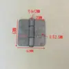 Bisagra Plana Perforada Gruesa de 2.5" para Puertas de Hierro, Bisagra Soldada Industrial de Alta Resistencia, Bisagra 40-50-60