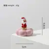 Papá Noel Transfronterizo Giratorio Vidrio Navideño Hecho a Mano Creativo Regalo para Coche Adorno de Escritorio Artesanía
