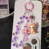 Encantos Originales Pop Mart Lindos para Hacer Manualidades con Cristal de Fresa y Hortensia para Correas de Teléfono, Colgantes de Bolsos y Colgantes de Coche