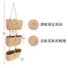 Cesta de Almacenamiento Tejida con Cuerda de Algodón Transfronteriza Cesta Colgante para Baño Cesta de Almacenamiento de Artículos Varios Montada en Pared Cesta Decorativa para Llaves Detrás de la Puerta del Dormitorio