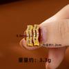 Nuevos Pendientes de Oro Arena Vietnamita Diseño Moderno con Zircón Pendientes Geométricos de Clip de Aro para Mujer Suministro de Joyería de Estilo Minimalista Transfronterizo