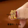 Brincos Tendência Dourado Areia Vietnamita, Brincos Irregulares de Zircônio Modernos e Luxuosos para Mulheres, Fabricantes de Joias Simples e Duráveis