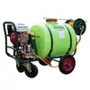 Rociador montado en carretilla 160L diésel pulverizador agrícola de alta presión motor de gasolina alimentado carrito rociador de empuje manual