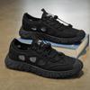 Zapatos de Verano para Hombre Nuevos Zapatos de Malla Hueca Transpirable Zapatos de Trabajo para Hombre Antideslizantes Resistentes al Desgaste Zapatos Deportivos Zapatos Casuales de Papá
