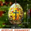 Decoraciones Navideñas Personalizadas Transfronterizas, Souvenirs Creativos para Regalo Navideño, Colgantes Planos Redondos de Acrílico para Regalo
