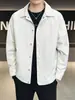 Chaqueta para hombre, nueva colección otoño 2026, corte holgado, casual, elegante, cárdigan de manga larga, moderno, sencillo, con cuello de solapa