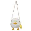 2024 Nuevo Bolso de Hombro Estilo Japonés Lindo Feo Divertido Personalizado Dibujos Animados Pato Amarillo Pequeño Bolso Cruzado Chica Suave