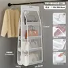Artefacto de Almacenamiento de Bolsas Soporte Colgante para Bolsas Estante de Almacenamiento de Bolsas de Red Colgante Detrás de la Puerta Armario Colgante Exhibición de Muñecas En Stock