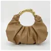 Bolsa Nuvem Plissada de Cor Sólida High-End 2026 Nova Tendência Moda Feminina Estilo Nicho Bolsa de Mão Bolsa de Festa