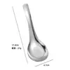 Colher de aço inoxidável não magnética colher de sopa doméstica colher fofa concha de tamanho grande colher de sopa de tamanho pequeno colher de jantar colher de melancia