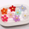 Color Gelatina Acrílica Flor Grande Cuentas Sueltas Accesorios Llavero de Cuentas Hecho a Mano DIY Cuerda para el Cabello Accesorios de Joyería