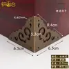 Protetores de Canto de Cobre Dupla Face Estilo Antigo, Ferragens para Móveis Estilo Chinês Novo Ming e Qing, Protetores de Canto de Latão, Cantoneiras para Caixas de Joias