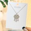 S925 Colar de prata esterlina Cobre Feminino Dinheiro Longa Vida Bloqueio Pingente Nicho High-end Lock Bag Clavicle Chain All-match Light Luxury Colar Chain