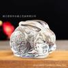 Artesanías de Cristal Adornos de Conejo Esmaltado Coloridos Regalos de los Doce Signos del Zodíaco Decoración Esmaltada para Sala de Estar del Hogar Conejo de la Suerte
