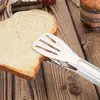 Pegadores de comida integrados em aço inoxidável 304, pegadores de cozinha extralongos e espessados para grelhar panquecas, churrasco e carne, incluindo bife