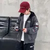 Jaqueta com Capuz para Meninos Primavera e Outono Nova Solta Tendência Marca Jaqueta de Baseball para Crianças Médias e Grandes Moda Casual Top Roupas de Outono