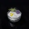 Cristal Natural Fortuna Micro Paisagem Abacaxi do Ar Desmagnetizado Cascalho de Cristal Branco Lingote Decoração de Mesa para Casa Ornamentos