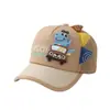 Gorra de Béisbol Transpirable Moderna y Genial para Niños de 2 a 6 Años, Gorra para Niños de Malla Parcial con Diseño de Dinosaurio y Coche, Gorra de Béisbol para Protección Solar de Bebé al por Mayor