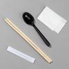 Palillos desechables juego de cuatro piezas para llevar embalaje especial vajilla cuchara juego de tres piezas restaurante hogar uso comercial