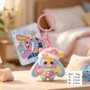 Llavero Colgante de Gatito Negro Flocado Lindo, Figura de Gato de Moda, Llavero para Mochila, Regalo de Máquina de Peluches