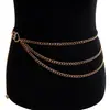 Cadena de cintura de perlas artificiales y pedrería multicapa de moda transfronteriza europea y americana, accesorios de cadena para el cuerpo de chica sexy caliente para bikini femenino