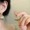 Aretes de Flores Dopamina Estilo Vacacional para Mujer Verano Dulce Elegante Combinan con Todo Aretes con Pin de Plata 925 de Sensación de Alta Gama