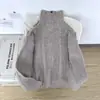 Jaqueta Suéter Cardigan Versátil Jovem Estilo Retro Americano Padrão Trigo para Homens, Primavera Manga Longa Versátil Malha Top Tendência