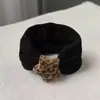 Elástico de Cabelo Alto Estilo Coreano Estampa de Leopardo Bola Elástico de Borracha Acessório de Cabelo Durável para Mulheres