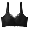 Sujetador de Encaje Inalámbrico Ajustable para Pechos Pequeños y Planos, Engrosado, Anti-Caída, Recogida Lateral del Pecho, Sujetador para Mujer