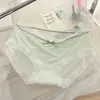 Pantaletas de Hilo de Seda para Niña Estilo Japonés, Delgadas, de Cintura Media, Tallas Grandes, Transpirables, Entrepierna de Algodón Puro, Sin Costuras, Sexy para Mujer, En Stock