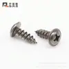 Tornillos Autorroscantes Jalis de Cabeza Redonda con Ranura Cruzada y Arandela de Asiento Tapping PWA Tornillos Pequeños de Precisión M3m4 Níquel Negro