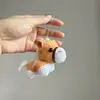 Novo Brinquedo de Pelúcia de Pônei Simulada Pingente para Mochila Chaveiro Acessórios Fofo Cavalo do Zodíaco Boneco Pingente Boneca