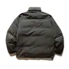 Ropa Vintage 25 Invierno Nuevo Retro Japonés Cuello Alto 90 Chaqueta de Plumón de Pato Blanco Cálida Holgada Abrigo Casual