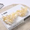 Hortensia artificial con borde quemado, hecha a mano, accesorios para el cabello, Hanfu, decoración del hogar a juego, flor falsa