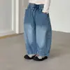 Jeans infantil de perna larga, calça infantil de perna curva para meninos, coleção de outono para meninas, novos estilos primavera/outono 2026, calça longa casual para bebês