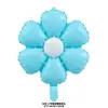 Globo de Aluminio Color Caramelo Macaron Cara Sonriente Flor Margarita Flor Plumeria Flor de Sol para Fotografía en Stock